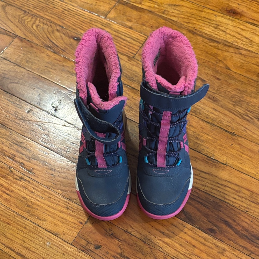 Kids' Merrel Pink and Blue Winter Boots